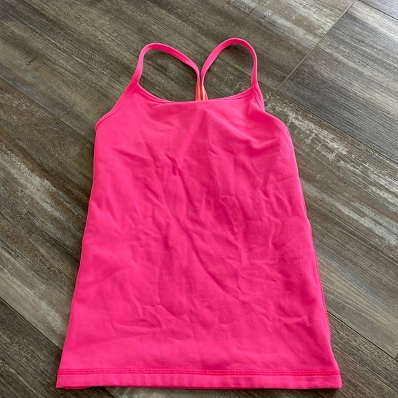 IVIVVA neon pink Racerback Tank top size 8 - Picture 1 of 5